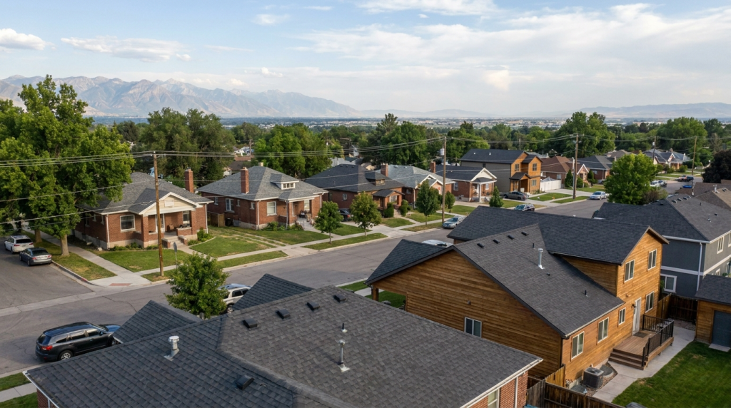 Residential roofing services from a roofing contractor in Midvale Utah